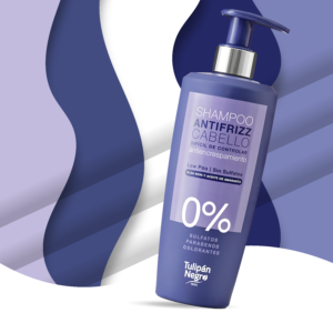 Shampoing Tulipan Negro anti-frisottis Low Poo sans sulfate 500 ml