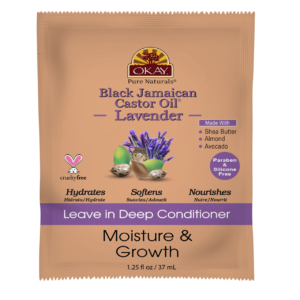 OKAY Pure Naturals Revitalisant sans rinçage à l'huile de ricin noire et à la lavande
