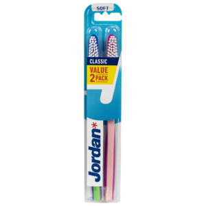 Pack Classique de Brosse à Dents JORDAN (2X1), Souple