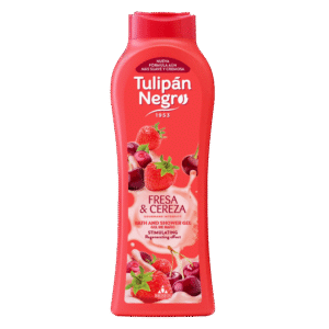 Gel de bain Tulipan Negro Fraise et Cerise 650 ml