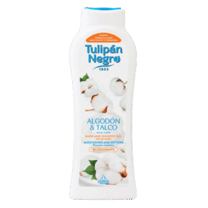 Gel de Bain Tulipan Negro au Coton et au Talc 650 ml
