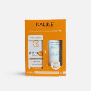 KALINE K-SUN 50+ Teinte Naturelle + Cold Cream Offerte – Coffret Protection Solaire