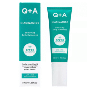 Q+A Crème solaire équilibrante quotidienne – Niacinamide Balancing Daily Sunscreen SPF 50 – 50 ml