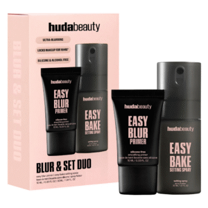Huda Beauty Blur & Set Duo – Easy Blur Primer + Easy Bake Setting Spray