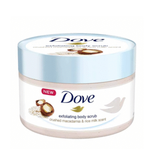 Dove Exfoliating Body Scrub – Macadamia & Rice Milk 225 ml 