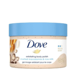 Dove Exfoliating Body Polish – Crushed Macadamia & Rice Milk - 298 g