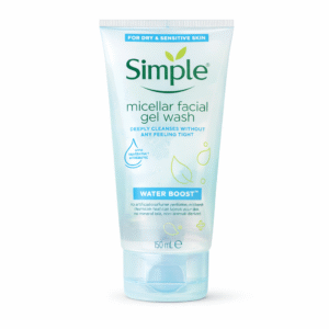 Simple Micellar Facial Gel Wash Water Boost – Peaux sèches & sensibles (150 ml)